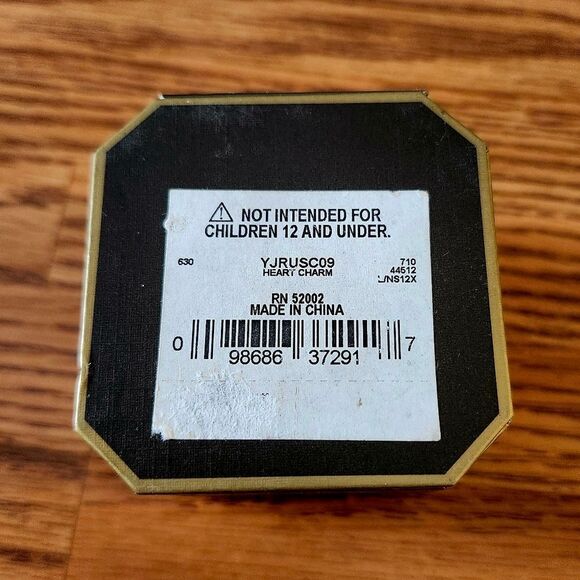 JUICY COUTURE Vintage Gold and Crystal Heart Charm IOB ENCHANTED! - Picture 5 of 8